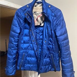 Burberry Blue Puffer Jacket